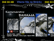 Tablet Screenshot of gallery.bahama.sk